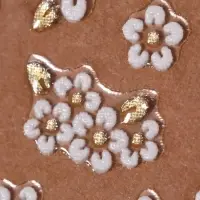 Наклейки для ногтей «Цветы», объёмные, фасовка 6 шт., цвет белый, серебристый Наклейки для ногтей «Цветы», объёмные, фасовка 6 шт., цвет белый, серебристый