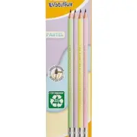 Карандаш чернографитный BIC HB Evolution &laquo;Пастель&raquo;, пластиковый, с ластиком