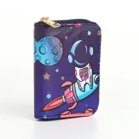Кошелёк детский &laquo;Космос&raquo;, на молнии, синий