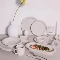 Кружки Magistro Jarwah Lausanne, 240 мл, 7.8&times;8 см, 2 шт., фарфор, серые