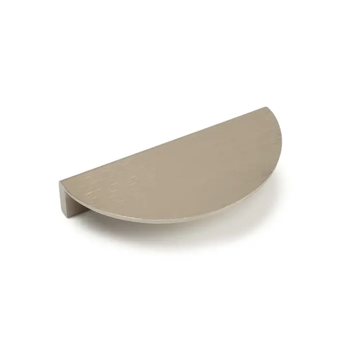 Ручка-скоба мебельная CAPPIO H003SS полукруглая, алюминий, L=110 мм, м/о 61 мм, сатиновый никель