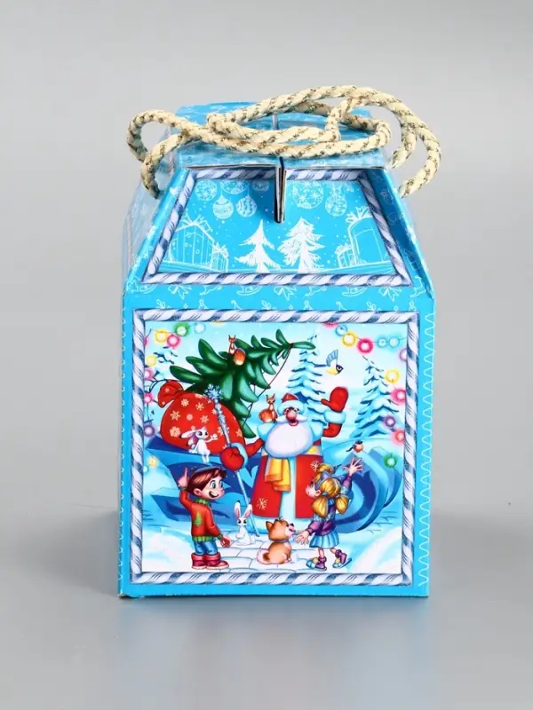 Подарочная новогодняя коробка «Снегоход», Чемоданчик малый, 18×18×14 см Подарочная новогодняя коробка «Снегоход», Чемоданчик малый, 18×18×14 см