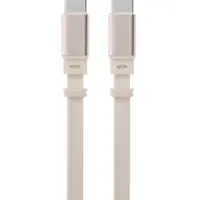 Кабель Type-C -Type-C, 2 А, автоматическое сворачивание, 1 м, жёлтый