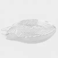 Блюдо Paşabah&ccedil;e Marine, 19.8&times;15.8 см, стекло, прозрачное