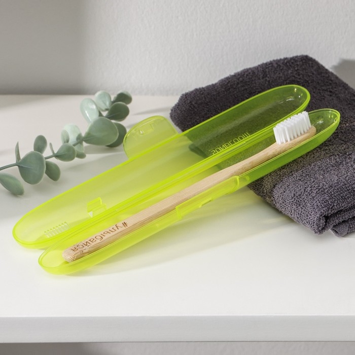Футляр для зубной щётки, 21×3,1 см, цвет МИКС