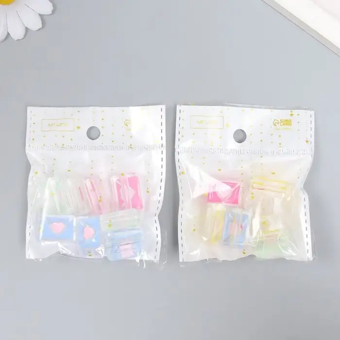 Бусина для рукоделия и плетения &laquo;Арт Узор. Летний бриз. Любовное письмо&raquo;, пластик, 1.5&times;2.2&times;0.9 см, МИКС