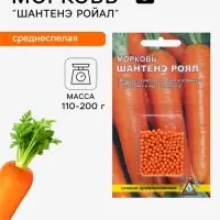 Семена Морковь &laquo;Шантенэ роял&raquo;, простое драже, 300 шт., &laquo;Росток-гель&raquo;