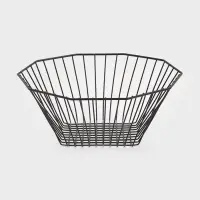 Корзинка - ваза для фруктов &laquo;Квадраты&raquo;, 29&times;11.5 см, чёрная
