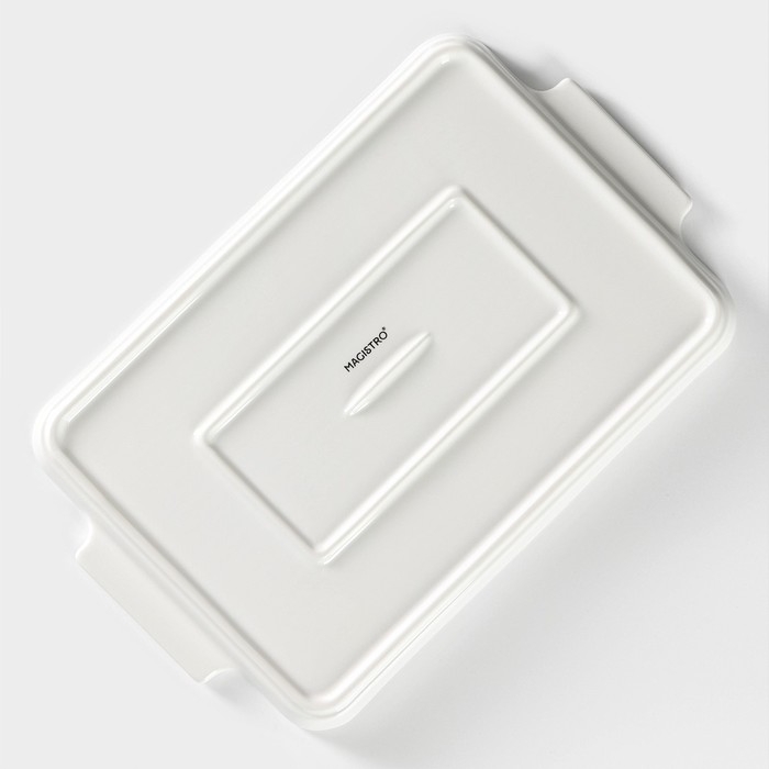 Блюдо для запекания прямоугольное Magistro «Бланш», 30×19 см, цвет белый Блюдо для запекания прямоугольное Magistro «Бланш», 30×19 см, цвет белый