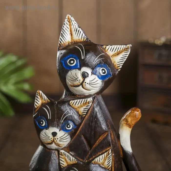 Сувенир дерево Сувенир дерево "Три кошечки с белыми лапками" 5х14х25 см