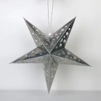 Звезда интерьерная с гирляндой модель G-12 "Космическое небо", 45 х 45 см