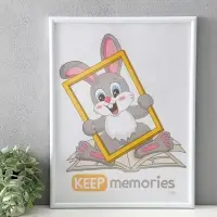 Фоторамка "Радуга" 30х40 см, набор 3 шт, (пластиковый экран), белый