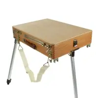 Этюдник, 33&times;46&times;13 см, максимальная высота ножек 77 см, металлические, телескопические