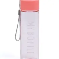 Бутылка для воды My bottle, 450 мл, 20&times;5.5 см, розовая