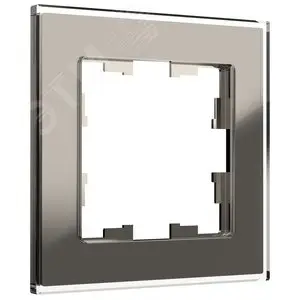 BRITE Рамка 1 пост РУ-1-2-БрД стекло дымчатый