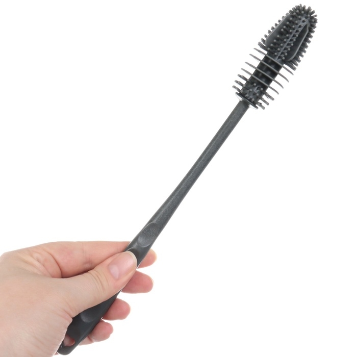 Ёршик для бутылочек и сосок силиконовый, цвет серый, 26 см, Крошка Я Ёршик для бутылочек и сосок силиконовый, цвет серый, 26 см, Крошка Я