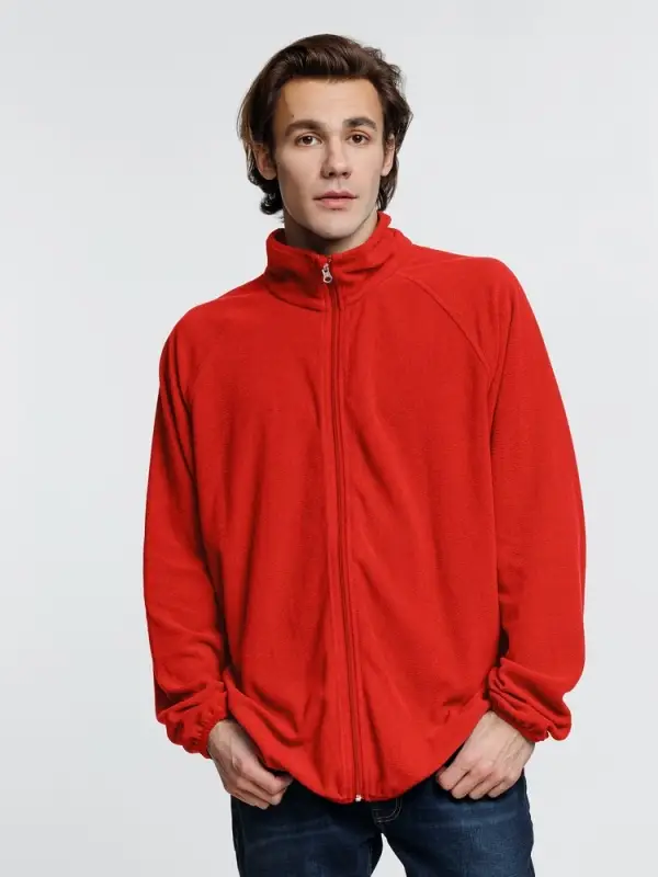 Куртка флисовая унисекс Fliska, красная, размер M/L Куртка флисовая унисекс Fliska, красная, размер M/L