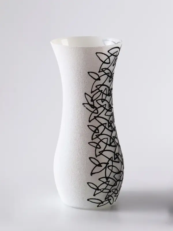 Ваза &laquo;Сфера&raquo;, h=26 см, стекло, белая