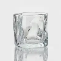Стакан низкий Magistro Ice.Bar. Ice, 250 мл, 8&times;8 см, стекло, прозрачный