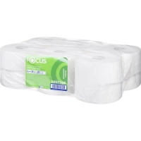 Бумага туалетная д/дисп Focus Eco Jumbo 1сл белая 525м 12рул/уп_5067300