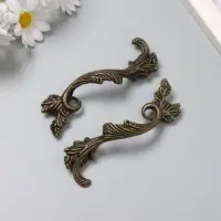 Ручка для шкатулки металл "Старинная" бронза набор 2 шт 8,5х2,6 см Ручка для шкатулки металл "Старинная" бронза набор 2 шт 8,5х2,6 см