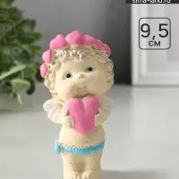 Фигурка &laquo;Ангелочек с сердечком&raquo;, 9.5&times;5хх4.5 см