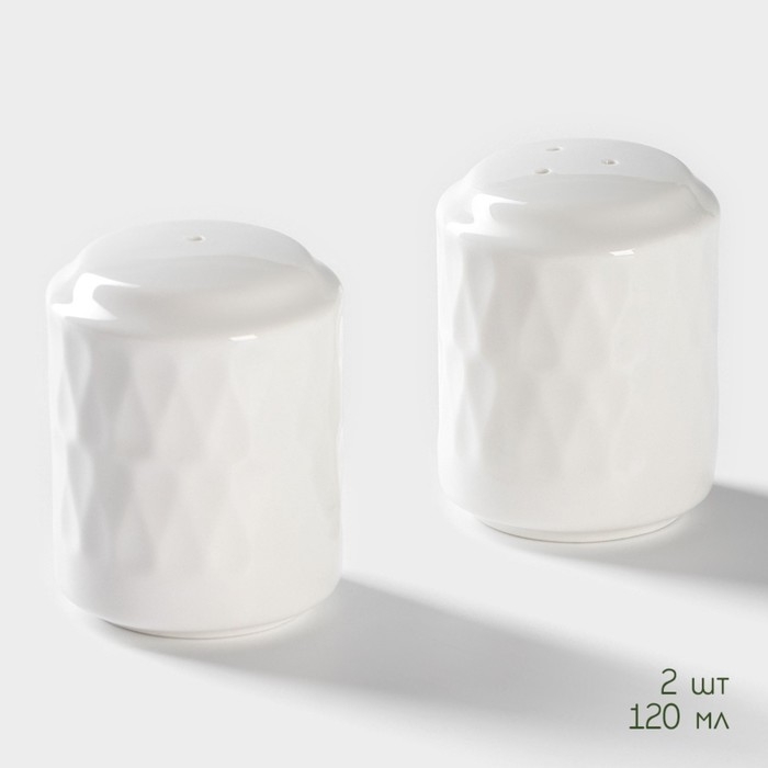 Набор керамический для специй на бамбуковой подставке BellaTenero «Герда», 3 предмета: солонка 120 мл, перечница 120 мл, сахарница с ложкой 220 мл, цвет белый Набор керамический для специй на бамбуковой подставке BellaTenero «Герда», 3 предмета: солонка 120 мл, перечница 120 мл, сахарница с ложкой 220 мл, цвет белый