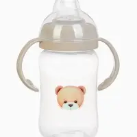 Поильник - непроливайка Baby Bear с силиконовым носиком, 270 мл., бежевый Mum&Baby