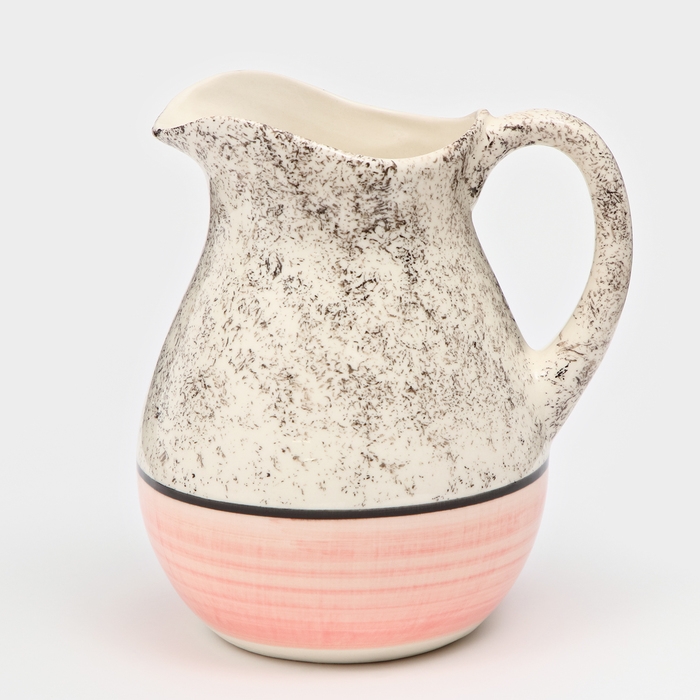 Кувшин керамический  Кувшин керамический "Персия", 1,5 л, розовый, 1 сорт, Иран