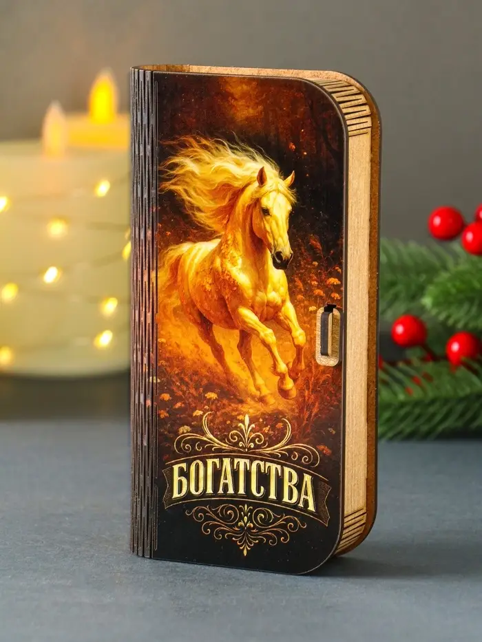 Новогодняя шкатулка "Богатства" 17х8,5 см Новогодняя шкатулка "Богатства" 17х8,5 см