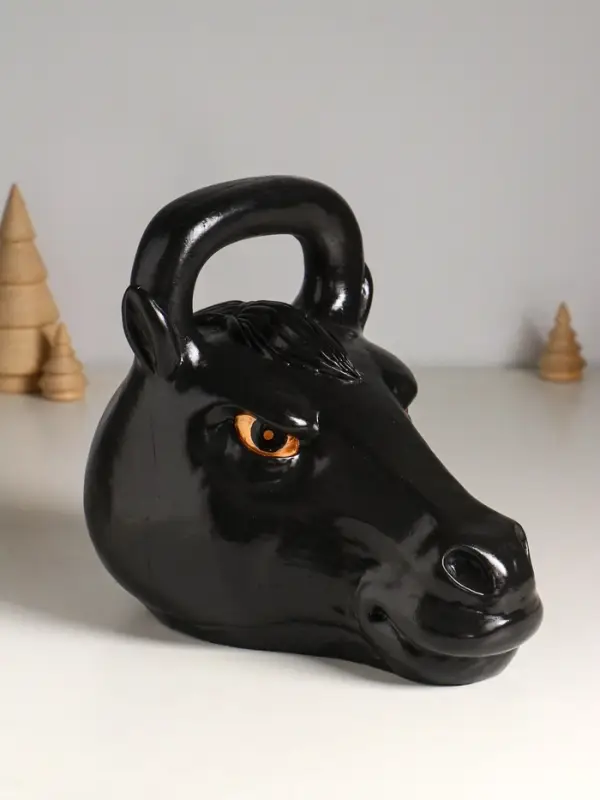 Копилка Копилка "Гиря конь" 20.5×25 см, чёрный