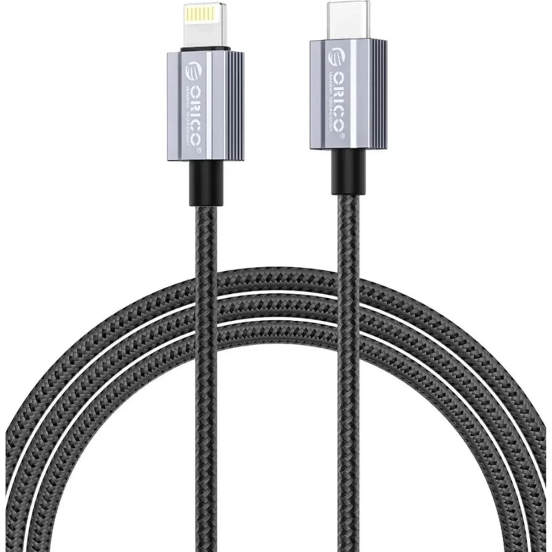 Кабель ORICO USB-C/Lightning, 29 Вт,1,5м,черн ORICO-GQA29-15-BK-BP