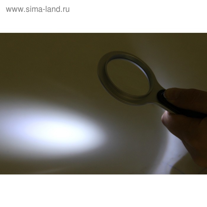 Лупа 6х, d=6,5см, с подсветкой Лупа 6х, d=6,5см, с подсветкой