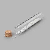 Набор баночек для хранения бисера, d=2.2&times;12 см, 36 мл, 5 шт., в контейнере, 13.5&times;13.5&times;3.5 см