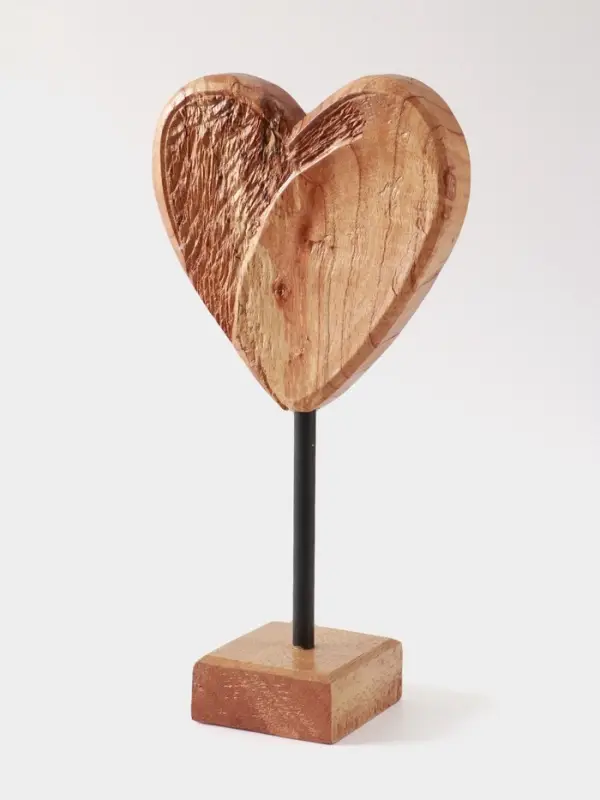 Сувенир &laquo;Сердце&raquo;, на подставке, 20&times;10&times;35 см, дерево джампинис