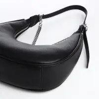 Сумка женская багет TEXTURA на молнии, 28&times;7&times;26 см, чёрная