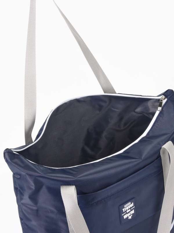 Сумка дорожная на молнии, синяя Сумка дорожная на молнии, синяя