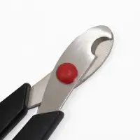 Ножницы-когтерезы средние с упором для пальца, 13.5×6.5×0.8 см, эконом, МИКС