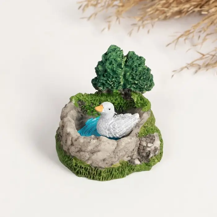 Фигурка полистоун TAKE IT EASY &laquo;Уточка на пруду&raquo;, 4&times;4&times;4 см