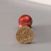 Печать для сургуча с пластиковой ручкой &laquo;Буква Q на вензеле&raquo;, 2.5&times;2.5&times;6.3 см
