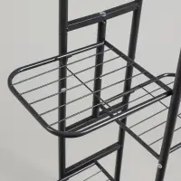 Подставка для цветов Greengo, 6 полок, 44&times;22&times;105 см, напольная, металл, тёмно-серая