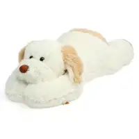 Мягкая игрушка &laquo;Собака Дружок с лентой&raquo;, цвет молочный/кофейный, 85 (111) см