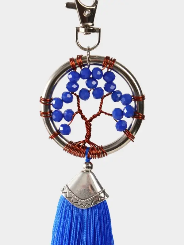 Брелок ловец снов Брелок ловец снов "Древо жизни" 19 см, цв. синий