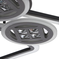 Люстра с ПДУ 1157/6CF LED 144Вт 3000-6000К диммер кофе 73х73х10 см BayerLux