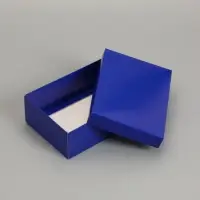 Коробка складная, синяя, 21 х 15 х 7 см