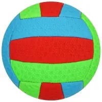 Волейбольный мяч, машинная сшивка, 18 панелей, р. 2, PVC, МИКС