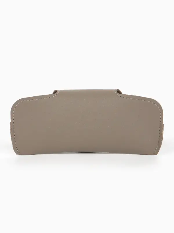 Футляр для очков , 16*3*6,3 см, кнопка, серый