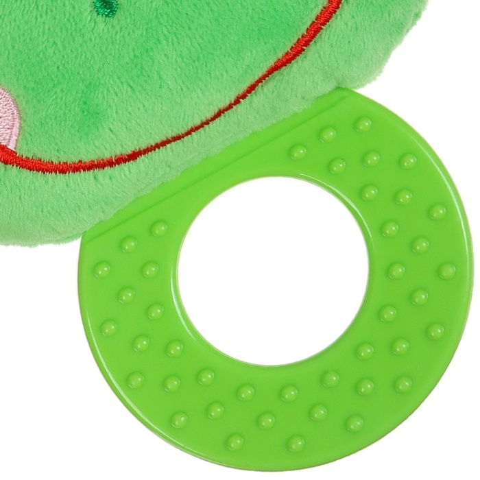 Погремушка мягкая с прорезывателем «Лягушонок», Крошка Я Погремушка мягкая с прорезывателем «Лягушонок», Крошка Я