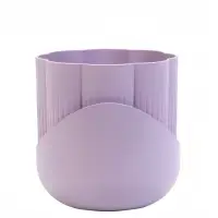 Горшок цветочный &laquo;Лаура&raquo;, пластиковый, с поддоном, 14x14x14.4 см, лавандовый