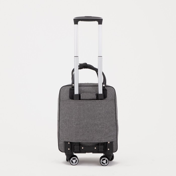 Сумка дорожная 18 Сумка дорожная 18" на колёсах, отдел на молнии, 4 наружных кармана, цвет серый
